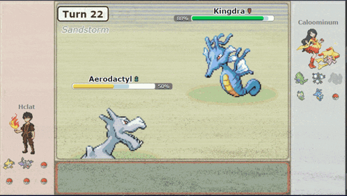 Chilling Wooper Vs Kingdra GIF