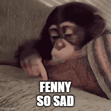 Chimpanzee Pointing Fenny So Sad