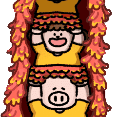 China Handwriting Greeting Happy Chinese New Year GIF