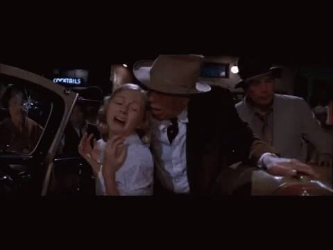 Chinatown John Huston Grabbing Girl GIF