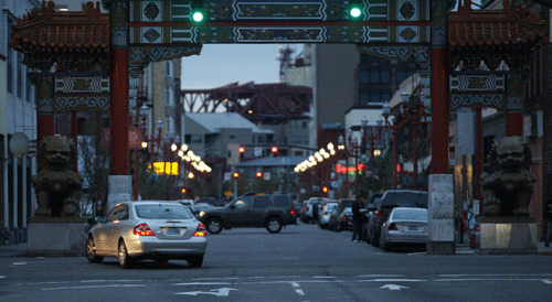 Chinatown Old Town Portland Oregon GIF