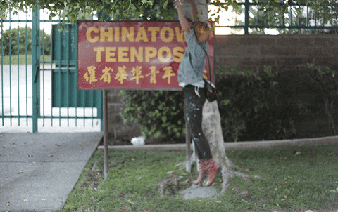 Chinatown Teenpost Girl Time-lapse GIF