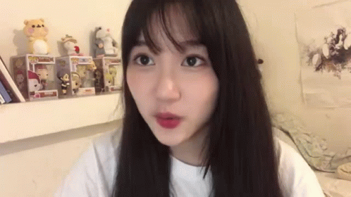Chinese Marsha Lenathea Showing Cute Face GIF