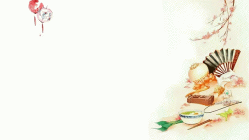 Simple Chinese In Plain White Wallpaper GIF