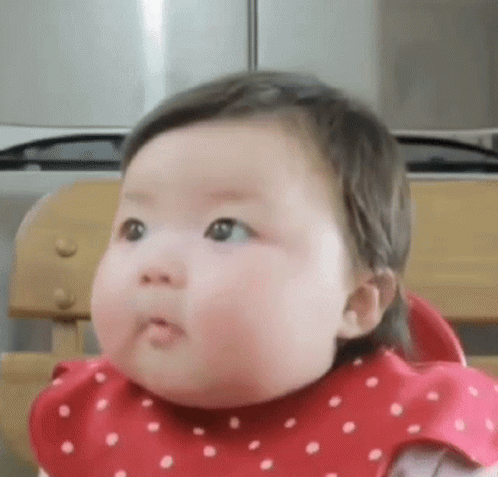 Chinese Baby Girl Polka Dots GIF