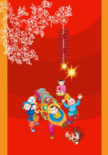 Chinese New Year 2022 Kids Dragon Dance GIF