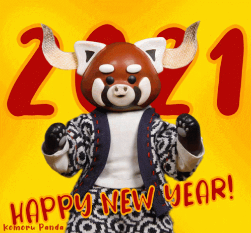 Chinese New Year 2022 Ox Panda Dancing GIF