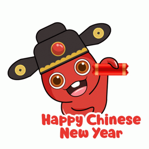 Chinese New Year 2022 Cartoon Octo Smiling GIF