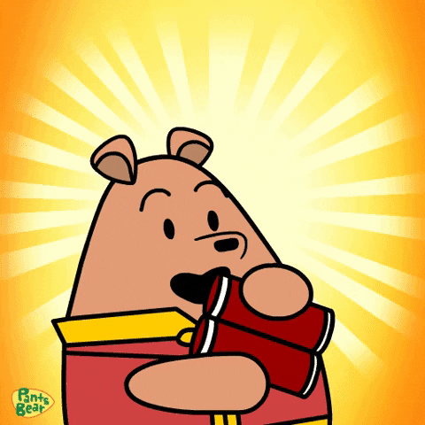 Chinese New Year 2022 Pants Bear Scroll GIF