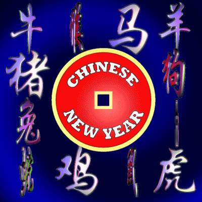 Chinese New Year 2022 Spinning Good Luck Coin GIF