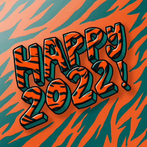 Chinese New Year 2022 Tiger Prints GIF