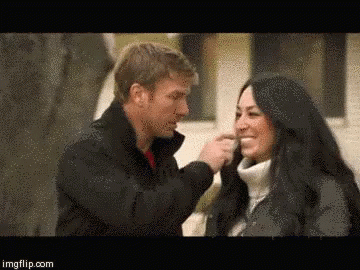 Chip Tickling Joanna Gaines GIF