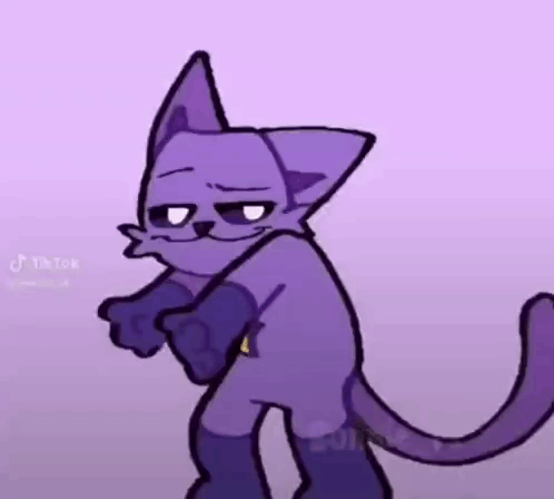 Chipi Chipi Chapa Chapa Dancing Purple Cat GIF