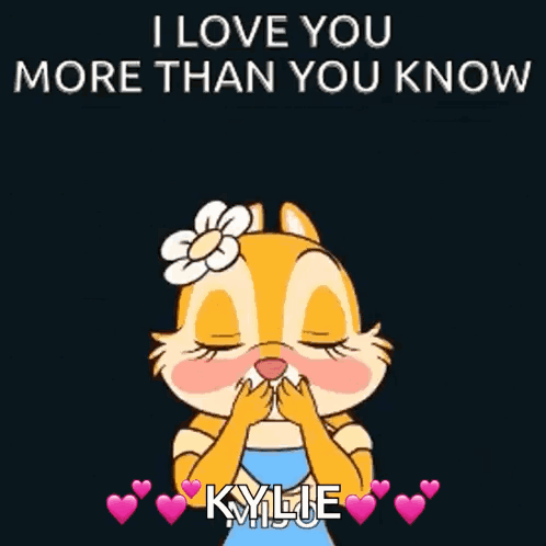 Chipmunk Hearts I Love You More Than You Know Kylie