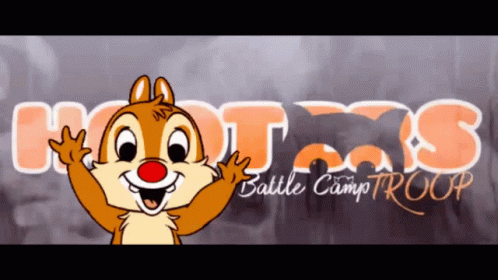 Chipmunk Hot Dogs Battle Camp Troop GIF