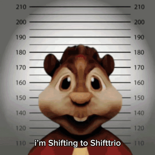 Chipmunk I'm Shifting To Shifttrio GIF