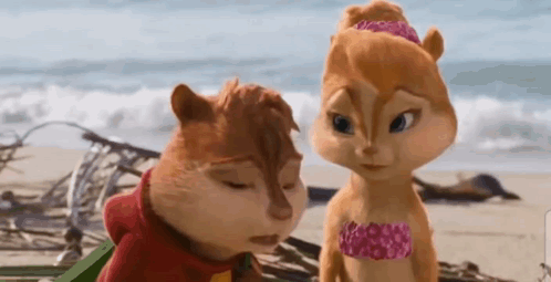 Chipmunks Alvin And Brittany Cast Away GIF
