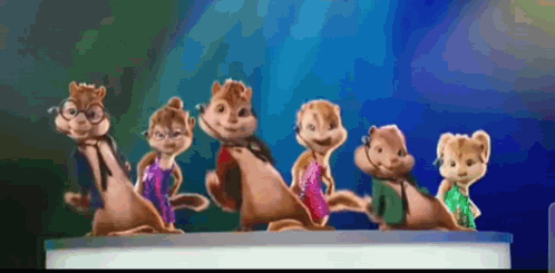 Chipmunks Concert Night GIF