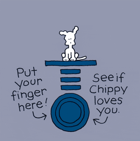 Chippy The Dog Love Message GIF