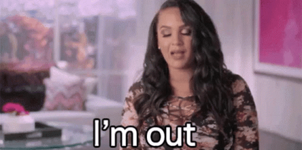 Chisten Metoyer Saying I'm Out GIF