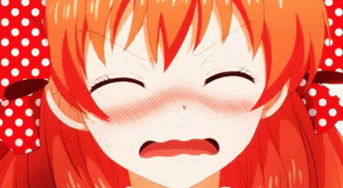 Chiyo Sakura Flustered Gekkan Shoujo Nozaki Kun Anime GIF