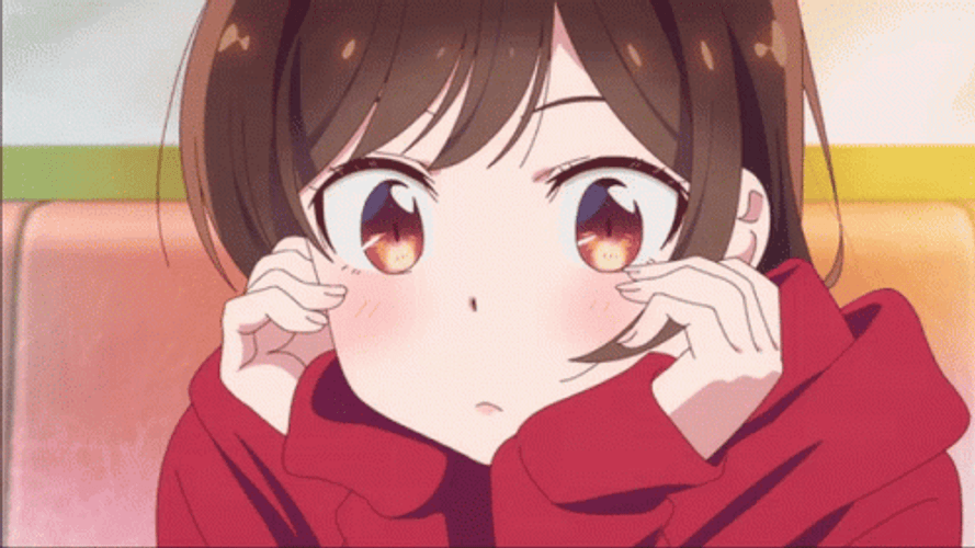 Chizuru Mizuhara Blushing Anime GIF