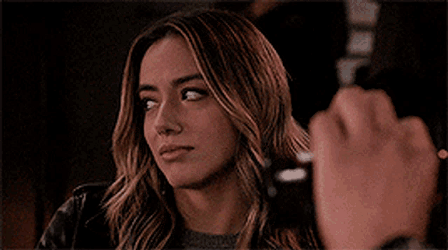 Chloe Bennet Bored Making Faces GIF