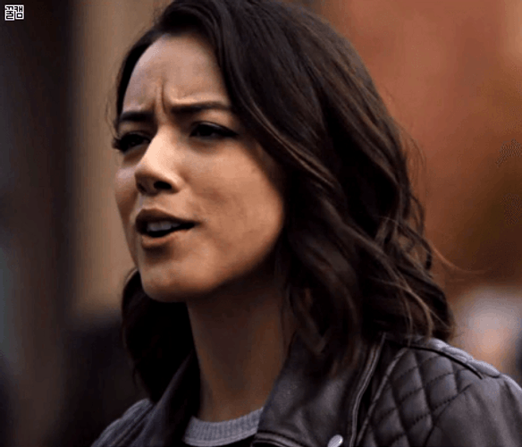 Chloe Bennet Frowning Shaking Head GIF