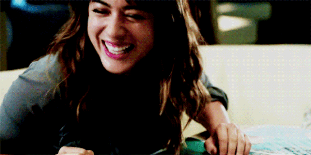 Chloe Bennet Laughing Out Loud GIF