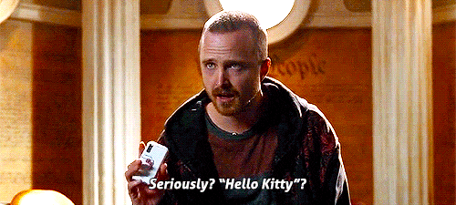 Chococat Aaron Paul Seriously Hello Kitty GIF
