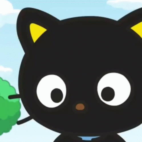 Chococat Blushing While Wagging Tail GIF