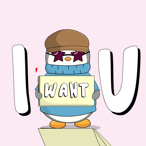 Chococat Cute Penguin Want Need Love GIF