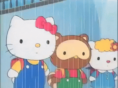 Chococat Hello Stuck In The Rain GIF