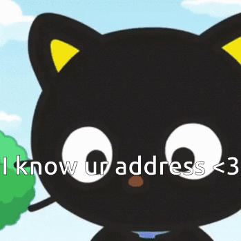 Chococat I Know Your Address While Blushing GIF