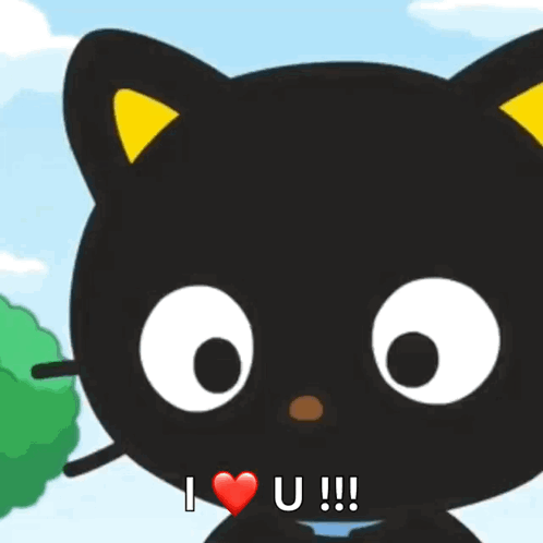 Chococat I Love You Blushing Cheeks GIF