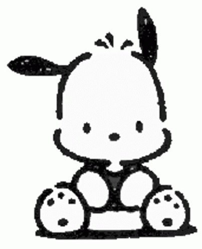 Chococat Pochaco Black And White GIF