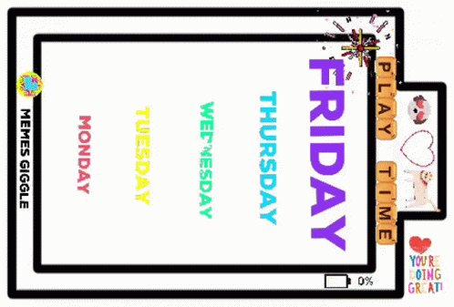 Chocolate Bars With Days of Week