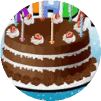 Chocolate Birthday Cake With Candles