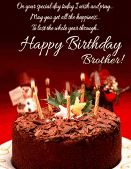 Chocolate Cake Happy Birthday To You Greeting GIF