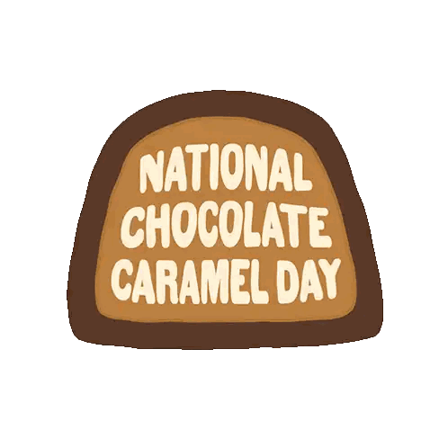 Chocolate Caramel Day Sticker