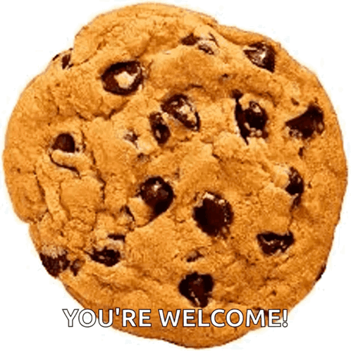 Chocolate Chip Cookie You're Welcome