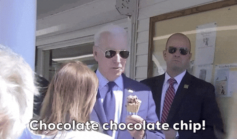 Chocolate Chips Biden Ice Cream GIF