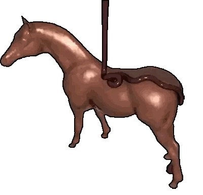 Chocolate Covered Horse Statue