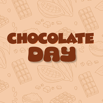 Chocolate Day Poster with Chocolates