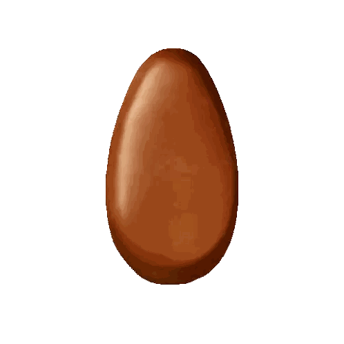Chocolate Egg With Bite and Hunt's Over Text