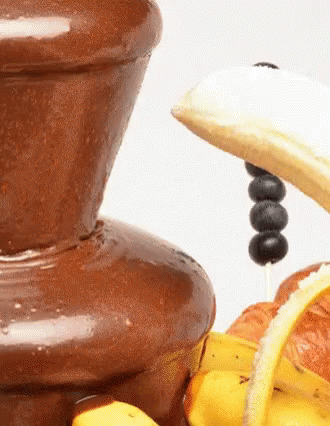 Chocolate Fountain With Dipping Banana