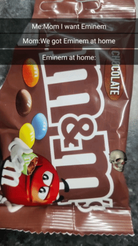 Chocolate M&M Bag With Eminem
