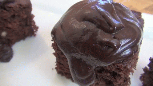 Chocolate Moist Cake Choco Icing GIF