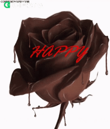 Chocolate Rose Happy Chocolate Day GIF