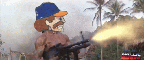 Chodds Rambo Machine Gun GIF
